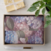 Antiek Roze Paarse Hydrangea Decoupage Tissue Tissuepapier (Geschenk)