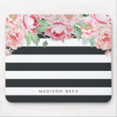 Antiek-roze pony- en houtsteenband muismat (Voorkant)