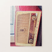 ANTIEK ROZE RADIO PUZZELS PUZZEL (Verticaal)