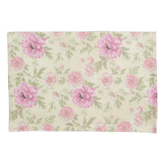 Antiek Roze Roze Floral botanisch Kussensloop