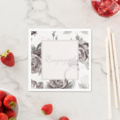 Antiek roze roze roze verlovingspartij servet (Insitu)