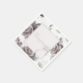 Antiek roze roze roze verlovingspartij servet (Hoek)