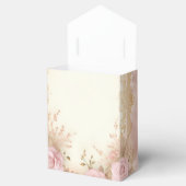 Antiek Roze Rozen Dank u Bedankdoosjes (Geopend)