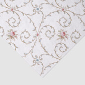 Antiek  roze rozen en goudzonden tissuepapier (Detail)