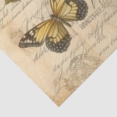 Antiek Roze Rozen met Vlinders Decoupage Tissuepapier (Detail)