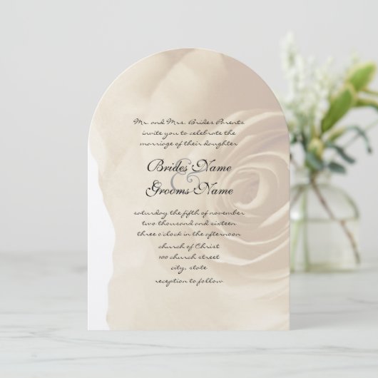 Antiek roze uitnodiging voor weddenschappen (Staand voorkant)