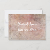 Antiek Rozen - Bigende RSVP-kaart 3 x 5 inch RSVP Kaartje (Achterkant)