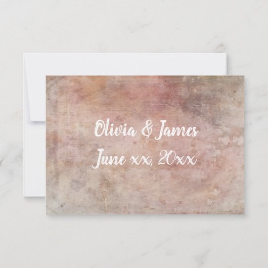 Antiek Rozen - Bigende RSVP-kaart 3 x 5 inch RSVP Kaartje (Achterkant)