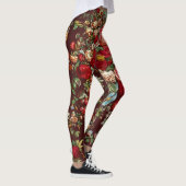 Antiek Rozen Bloem  Tuin Classic Design Leggings (Rechts)