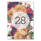 Antiek Rozen Botanische bloemenbruiloft Kaart (Voorkant)