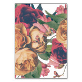 Antiek Rozen Botanische Fete Weddenschappen Tabeln Kaart (Achterkant)