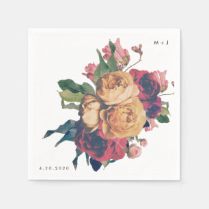 Antiek Rozen Botanische Fete Wedding Table Napkins Servet