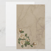 Antiek Rozen Briefpapier (Voorkant / Achterkant)