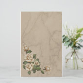 Antiek Rozen Briefpapier (Staand voorkant)