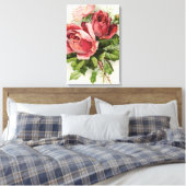  Antiek Rozen Canvas Afdruk (Insitu (Slaapkamer))