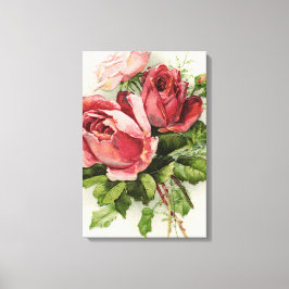  Antiek Rozen Canvas Afdruk
