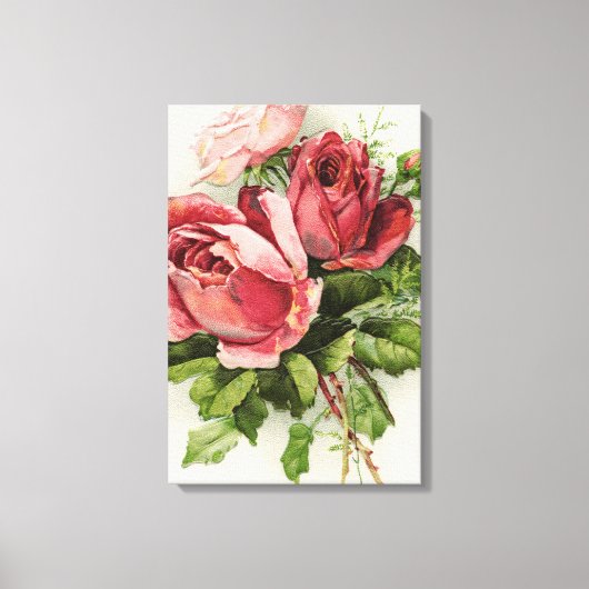  Antiek Rozen Canvas Afdruk (Voorkant)