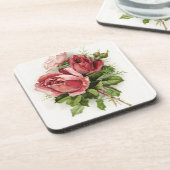  Antiek Rozen Drankjes Onderzetter (Linkerzijde)