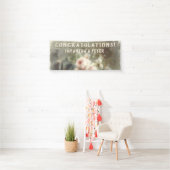 Antiek Rozen Elegante Zacht Roze Waterverf Bloemen Spandoek (Insitu)