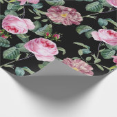 Antiek  Rozen en Orchideeën Cadeaupapier (Hoek)