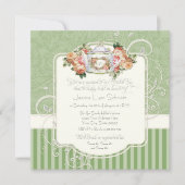  Antiek Rozen Floral Bouquet Moderne Swirls Kaart (Voorkant)