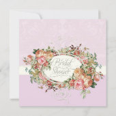  Antiek Rozen Floral Bouquet Moderne Swirls Kaart (Achterkant)