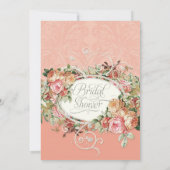  Antiek Rozen Floral Bouquet Moderne Swirls Kaart (Achterkant)