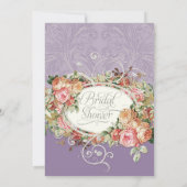  Antiek Rozen Floral Bouquet Moderne Swirls Kaart (Achterkant)