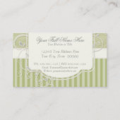  Antiek Rozen Floral Bouquet Moderne Swirls Visitekaartje (Achterkant)