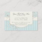  Antiek Rozen Floral Bouquet Moderne Swirls Visitekaartje (Achterkant)