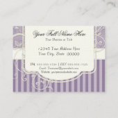  Antiek Rozen Floral Bouquet Moderne Swirls Visitekaartje (Achterkant)