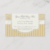  Antiek Rozen Floral Bouquet Moderne Swirls Visitekaartje (Achterkant)