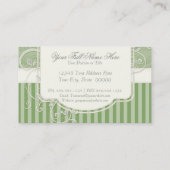  Antiek Rozen Floral Bouquet Moderne Swirls Visitekaartje (Achterkant)