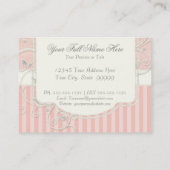  Antiek Rozen Floral Bouquet Moderne Swirls Visitekaartje (Achterkant)