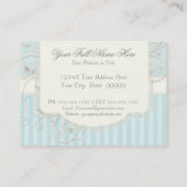  Antiek Rozen Floral Bouquet Moderne Swirls Visitekaartje (Achterkant)