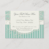  Antiek Rozen Floral Bouquet Moderne Swirls Visitekaartje (Achterkant)