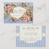  Antiek Rozen Floral Bouquet Moderne Swirls Visitekaartje (Voorkant / Achterkant)