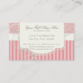  Antiek Rozen Floral Bouquet Moderne Swirls Visitekaartje (Achterkant)