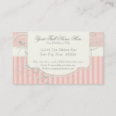  Antiek Rozen Floral Bouquet Moderne Swirls Visitekaartje (Achterkant)