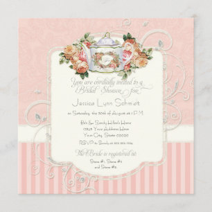 Antiek Rozen Floral Bouquet Vrijgezellenfeest Kaart