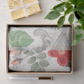 Antiek Rozen, gegraveerde scrollers & Script-ontko Tissuepapier (Geschenk)