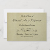 Antiek Rozen kant rustieke rode Victoriaans Burlap Kaart (Achterkant)