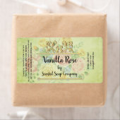 Antiek Rozen Koudproces Sjabloon zeep-etiket Etiket (Insitu)