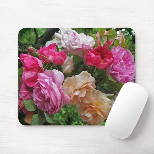 Antiek Rozen Mousepad Muismat (Met muis)