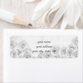 Antiek rozen retourneren adreslabels voor jouw tek etiket (Insitu)