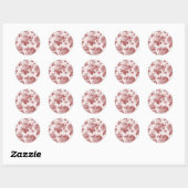 Antiek Rozen Ronde Sticker (Vel)