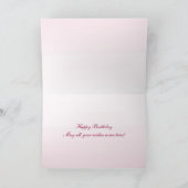 Antiek Rozen Verjaardag Kaart (Binnen)