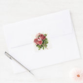 Antiek Rozen Vierkante Sticker (Envelop)