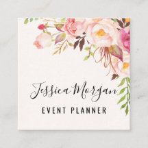 Antiek Rozen vierkante Visitekaartjes