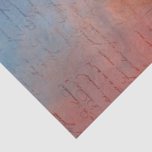 Antiek Rozen vlinder Ephemeral découpage Tissuepapier (Detail)